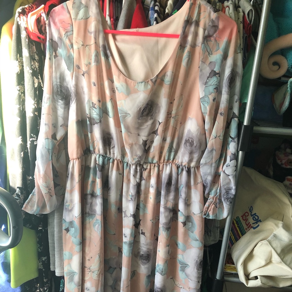 Pinkblush floral dress size XL